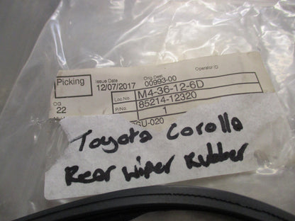 Toyota Corolla Genuine Rubber Rear Wiper New Part