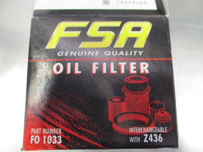 FSA Engine Oil Filter (Z436) Suits Ford-Hyundai-Infiniti-Kia-Mazda-Mitsubishi-Nissan-Subaru New Part