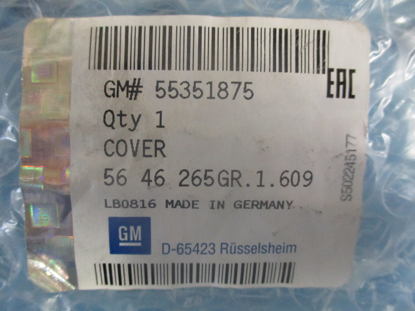 Holden Barina Genuine Oil Pump Cover New Part