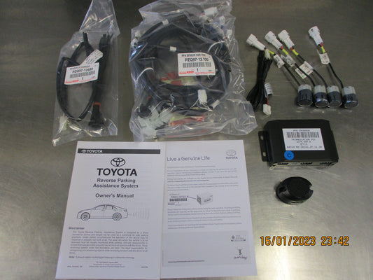 Toyota Corolla Sedan Genuine Rear Parking Assist 4 Head Kit New Part