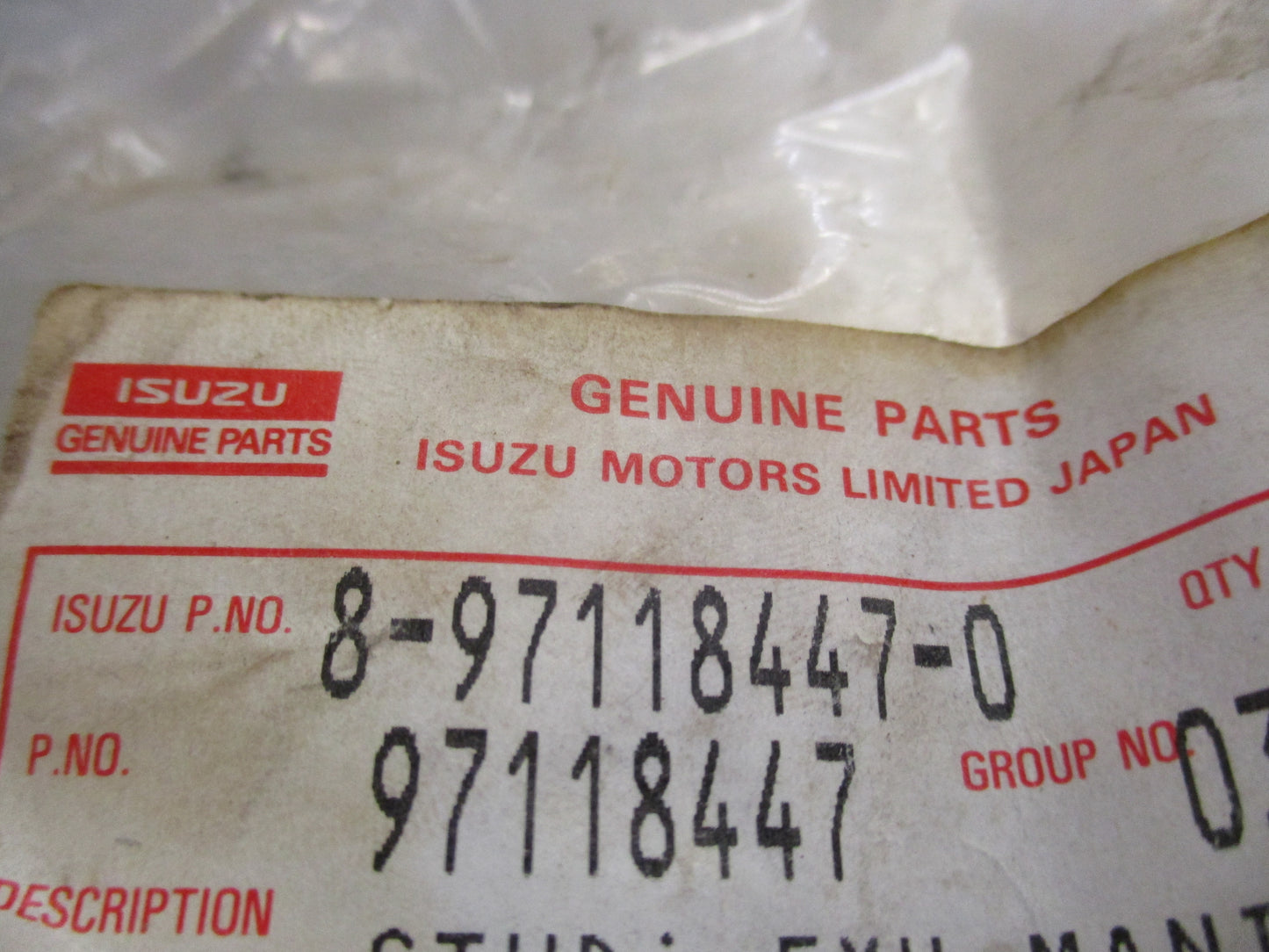Isuzu Rodeo Genuine Exhaust Manifold Stud New Part