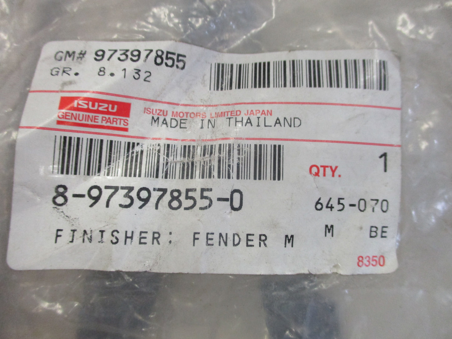 Isuzu D-max/RC Colorado/Rodeo Genuine Rear Flare Seal New Part