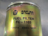 Sakura fuel filter Toyota Landcruiser BJ40/42/60/70 see below details New Part