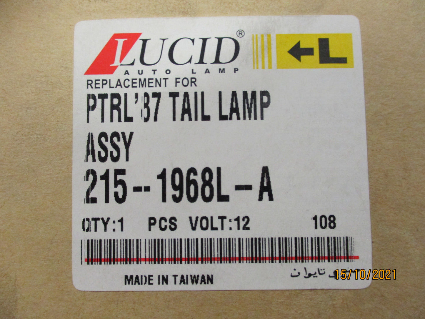Lucid Left Hand Rear Tail Light Suits Nissan GQ Patrol Wagon New Part