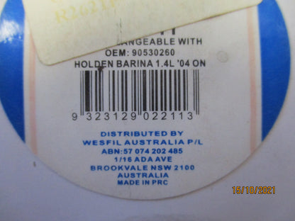 Westfil Engine Oil Filter Suits Holden Barina 1.4Ltr New Part