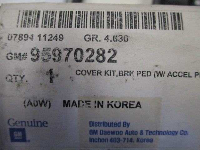 Holden Barina Genuine Automatic Sports Pedal Kit New Part