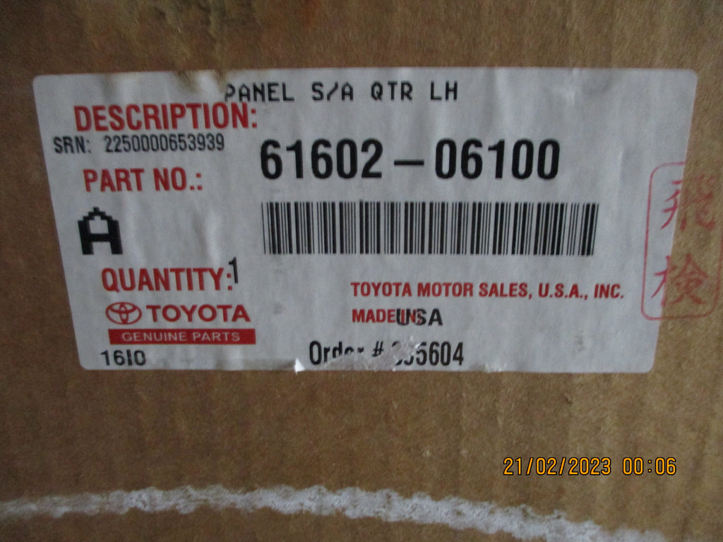 Toyota Camry Genuine Left Hand Rear Quarter Panel Assembly New Part ...