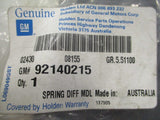 Holden Caprice/VY,VZ Commodore Genuine Outer LSD Differential Spring New Part