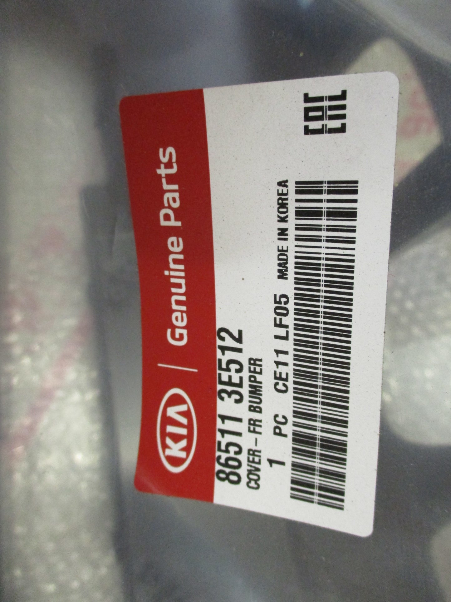 Kia Sorento Genuine Front Bumper Bar Cover New Part