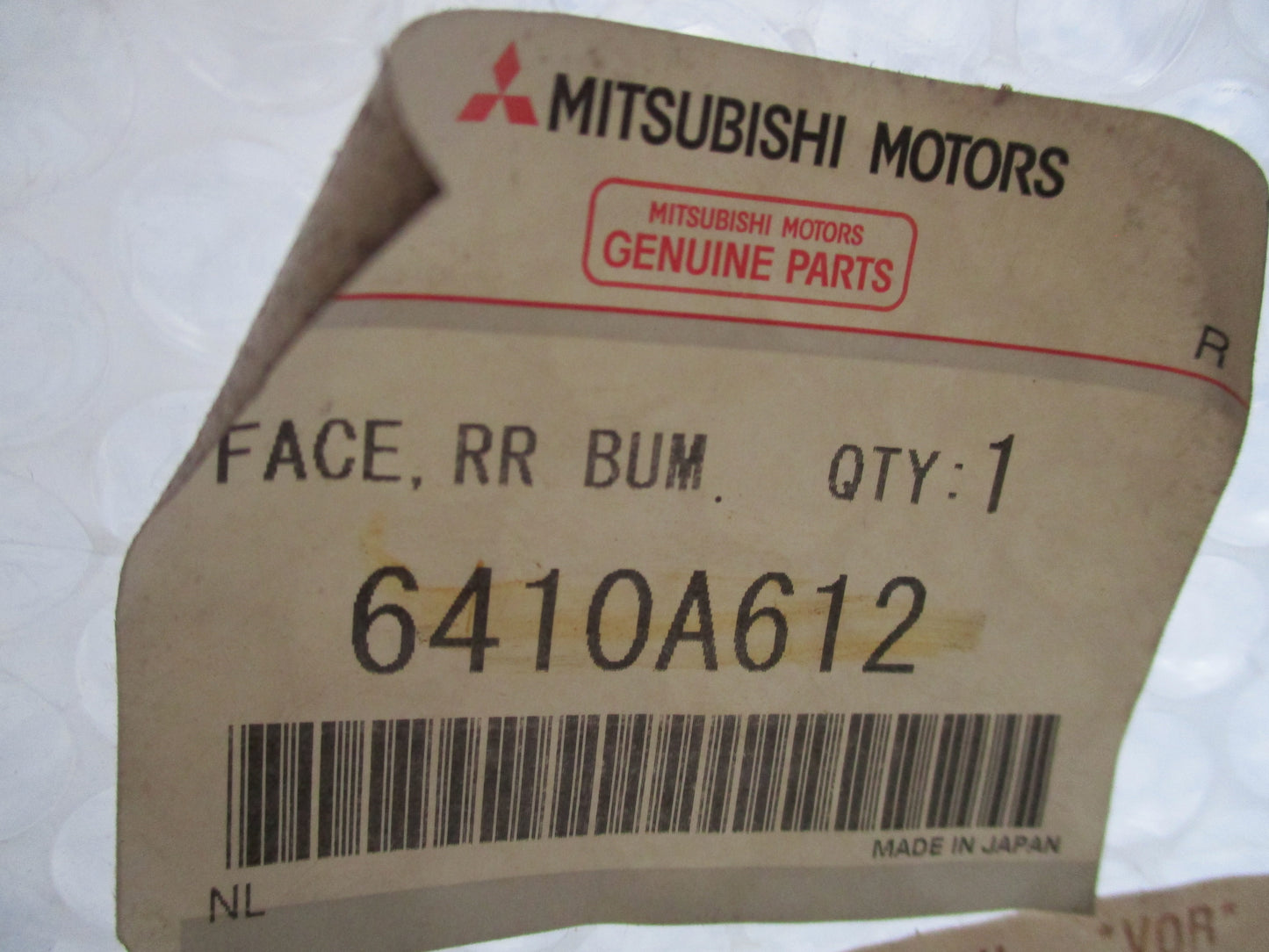 Mitsubishi Lancer CE Sedan Genuine Rear Bumper Bar Cover New Part