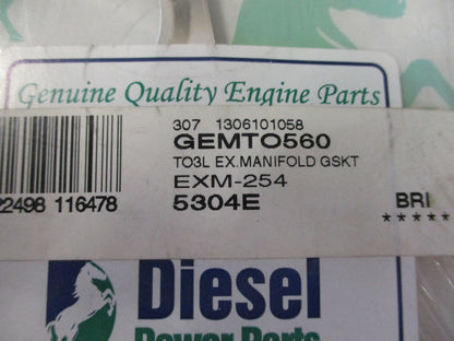 Diesel Power Parts Exhaust Manifold Gasket 3L New Part
