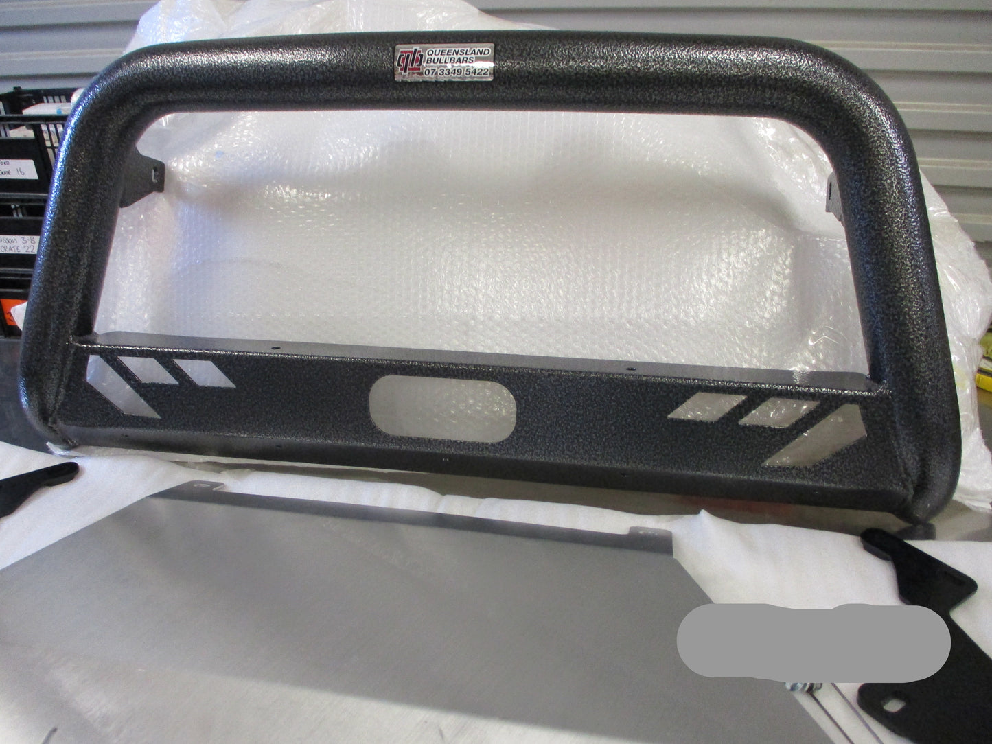 QLD Bull Bars Alloy Nudge Bar Kit Hammer Tone Suits Mazda BT-50 New Part