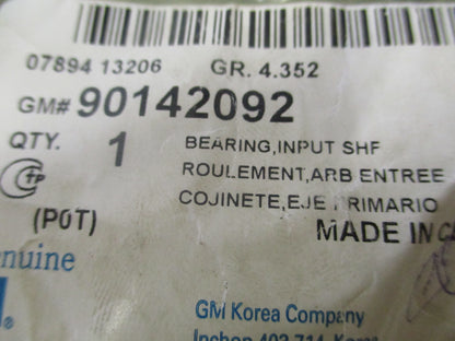 Holden Barina Genuine Manual Transmission Main Shaft Pilot Bearing New Part