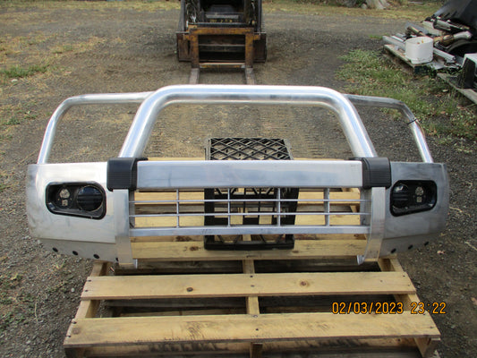 Mitsubishi MQ Triton Genuine Polished Triple Hoop Bull Bar New Part