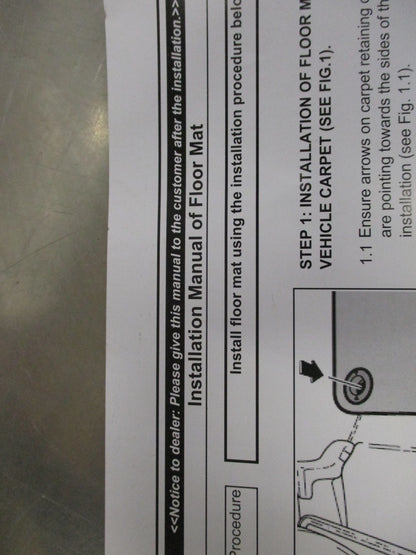Toyota Corolla Hatch Genuine Set Of Carpet Mat Suits Manual New Part