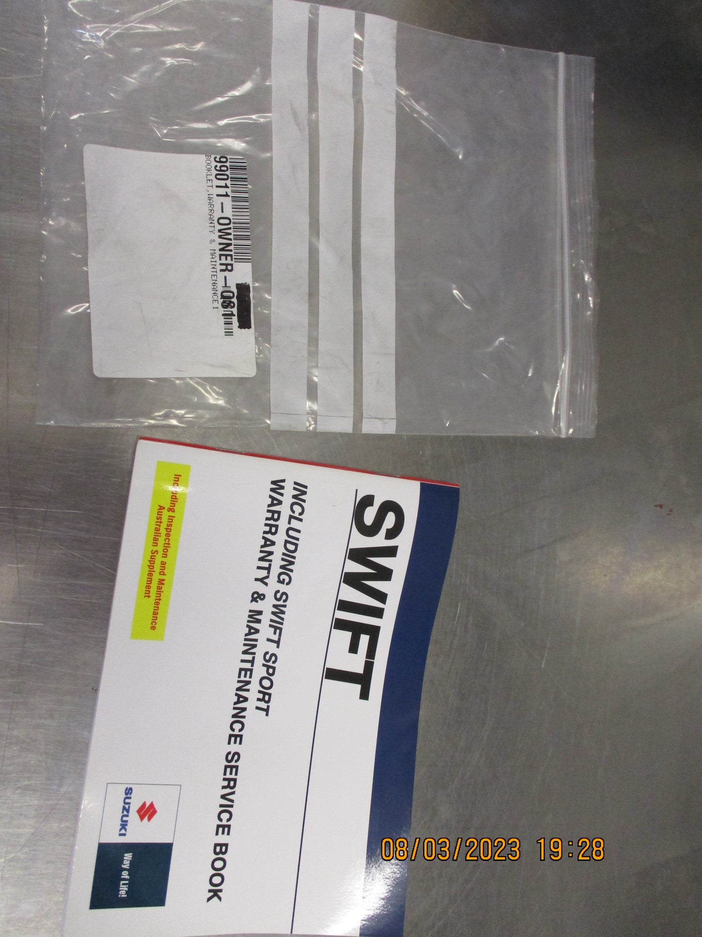 Suzuki Swift Genuine Warranty And Service Manual New Part