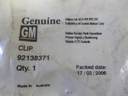 Holden Commodore Ute Genuine Brake Pipe Clip New Part
