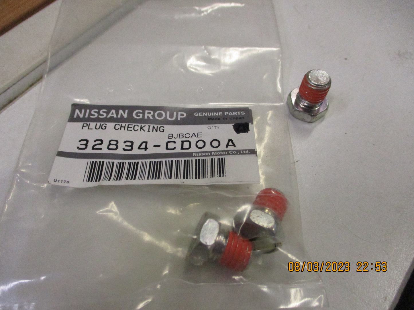 Nissan Genuine Check Ball Plug New Part