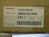 Honda Civic 5 Door Genuine Pearl White Mudguard Kit New Part