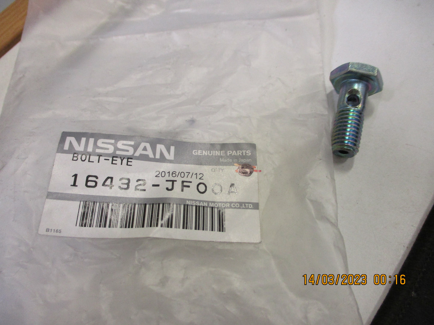 Nissan Skyline GT-R Genuine Eye Bolt New Part