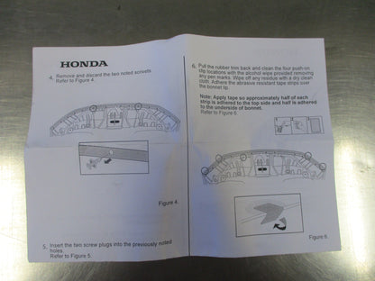 Honda Civic Genuine Clear Bonnet Protector-INCOMPLETE KIT. New Part
