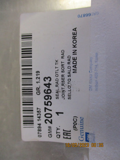 Holden Captiva Genuine Left Hand Front Radiator Side Foam New Part