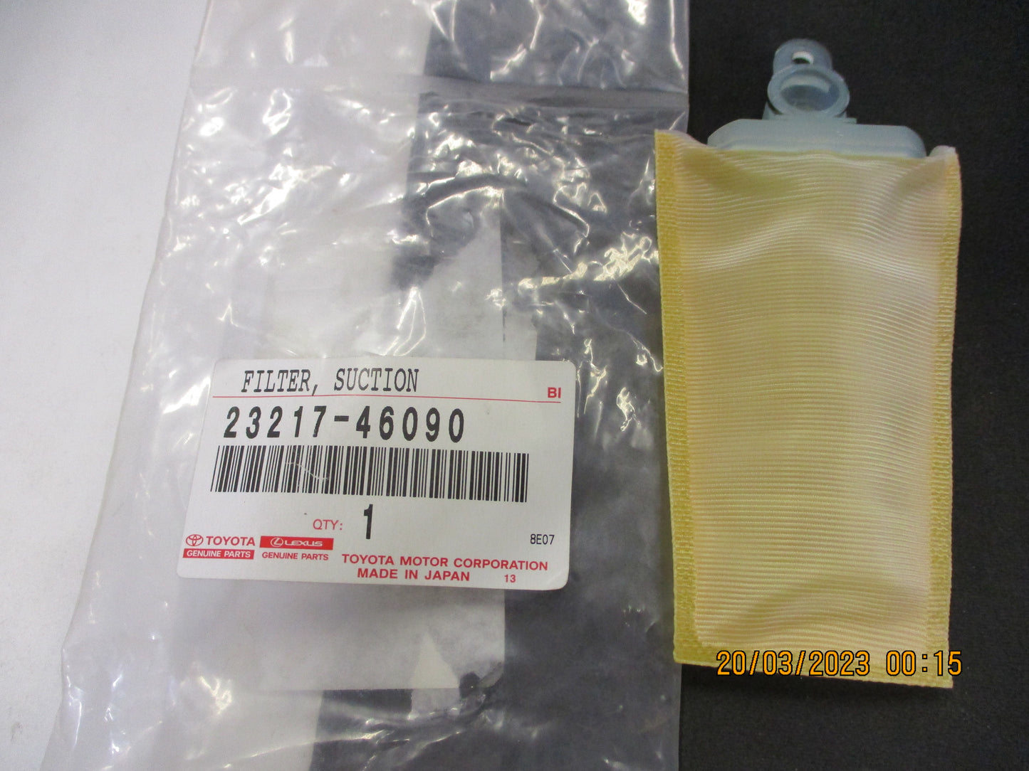 Toyota Hilux/Liteace/Townace/Hiace/Coaster Genuine Fuel Suction Filter New Part