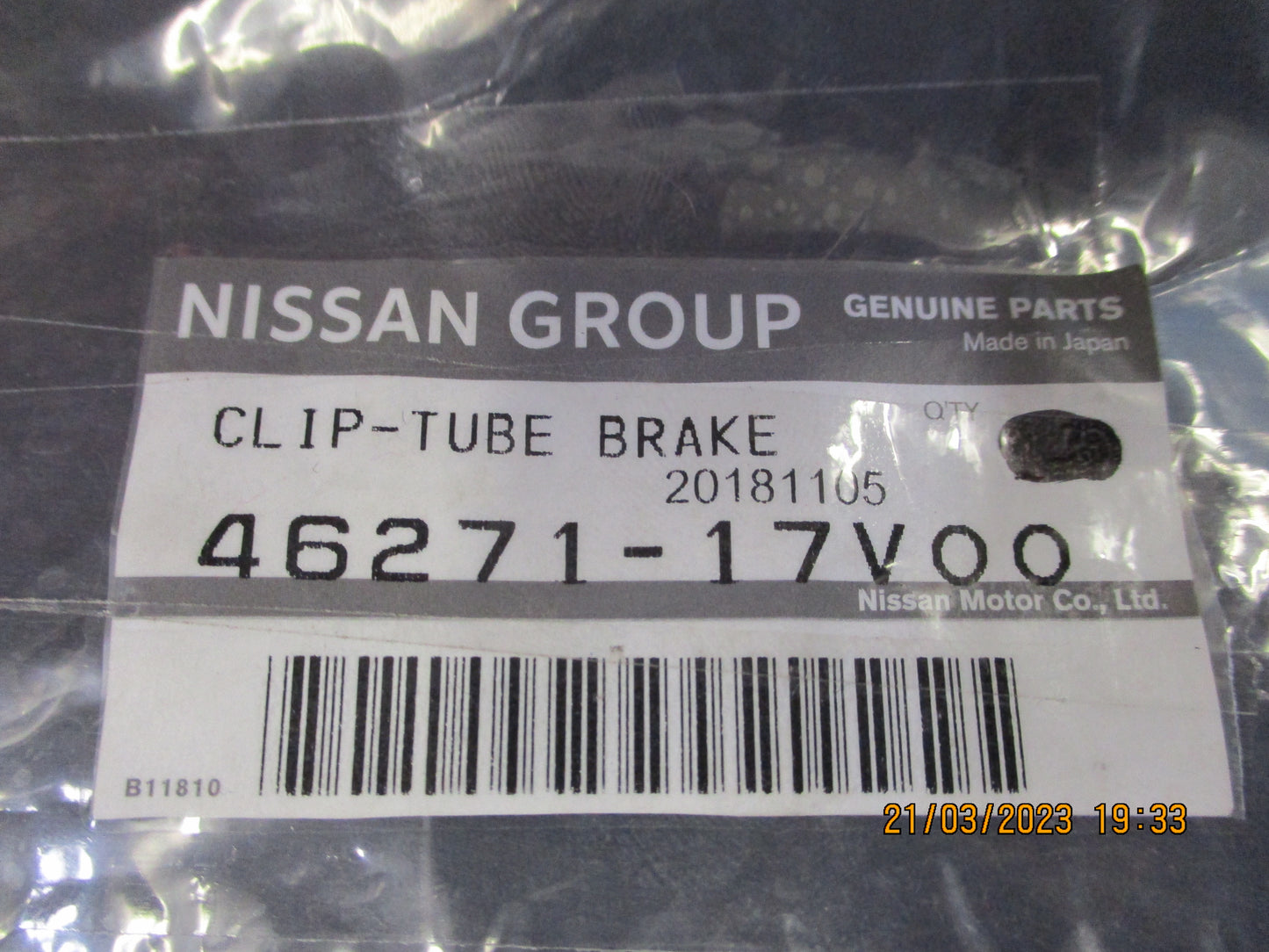 Nissan Genuine Brake Tube Locator Clip (Pack Of 9) New Part