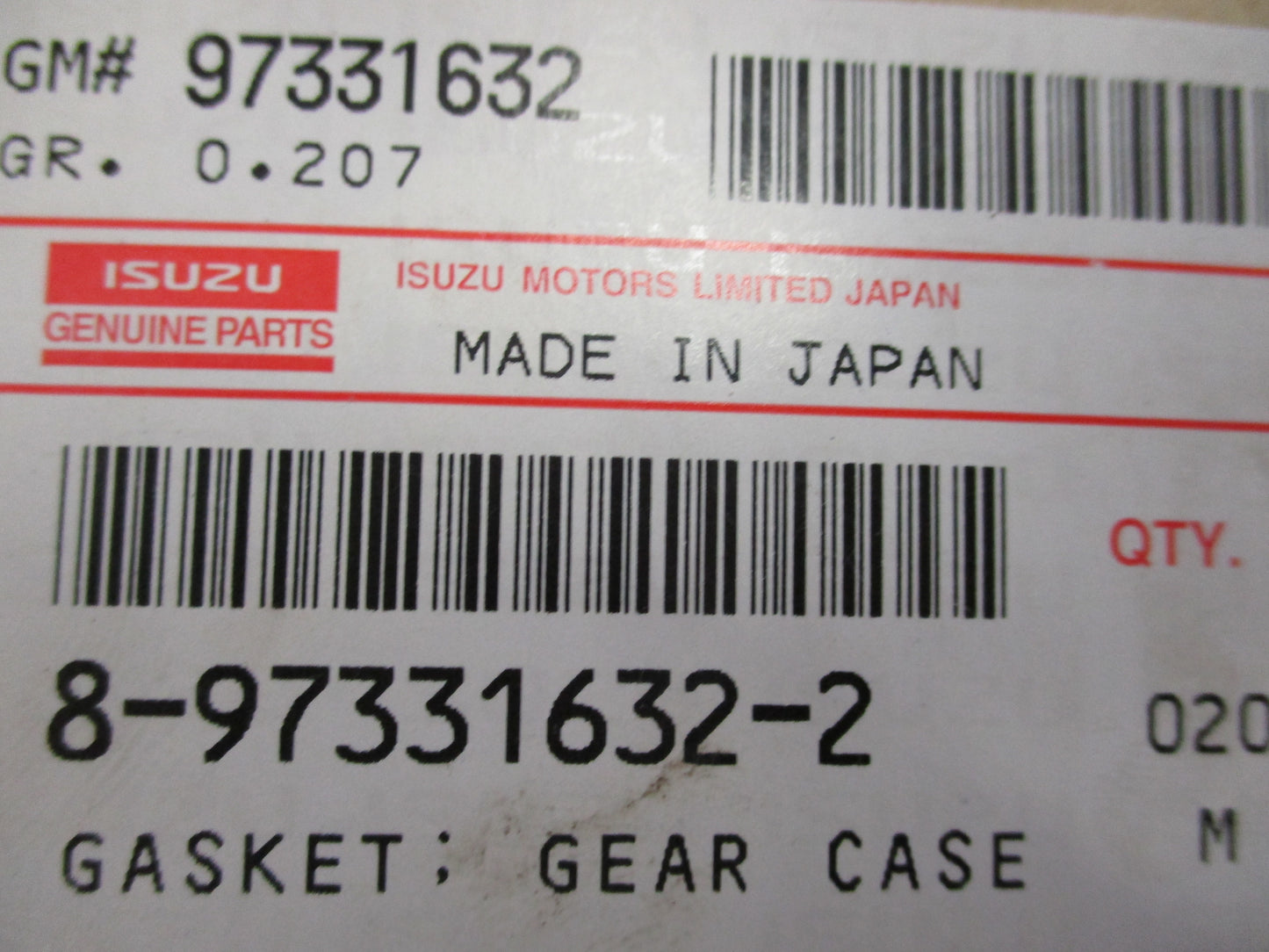 Isuzu D-Max Genuine Upper Front Cover Gasket New Part