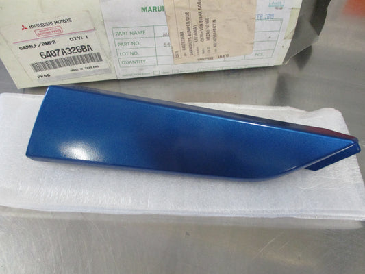 Mitsubishi MR Triton Genuine Right Hand Lower Front Bumper Trim New Part - Blue