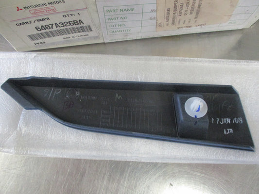 Mitsubishi MR Triton Genuine Right Hand Lower Front Bumper Trim New Part - Blue