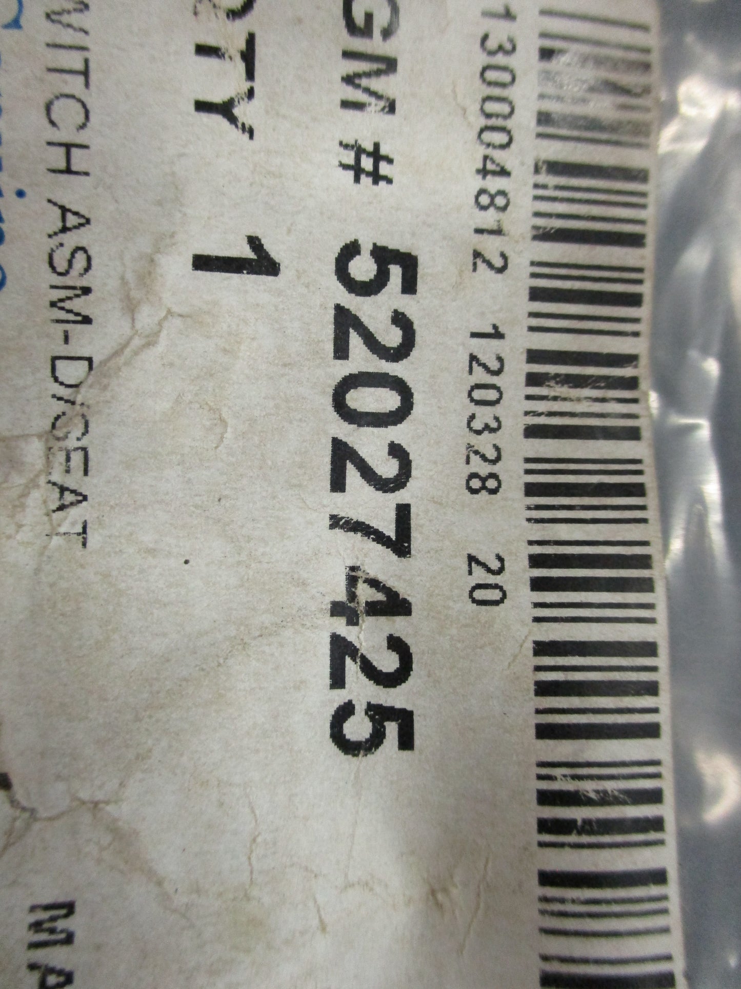 Holden Colorado Genuine Front Right Hand Seat Adjuster Switch Cover New Part