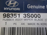 Hyundai Sonata Genuine Rubber Wiper Blade Insert Refill New Part