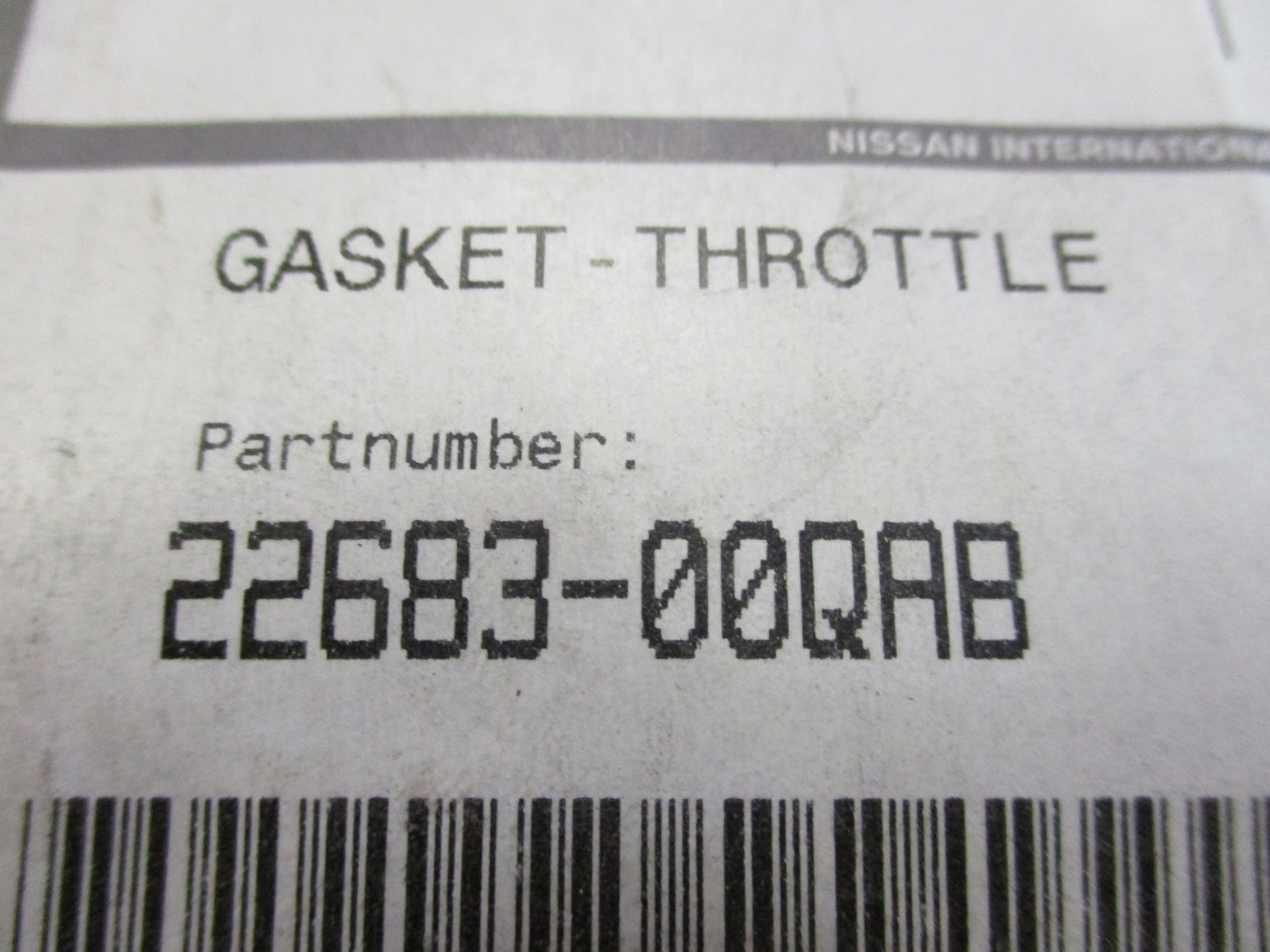 Nissan D40M Navara Genuine Throttle Chamber Gasket New Part