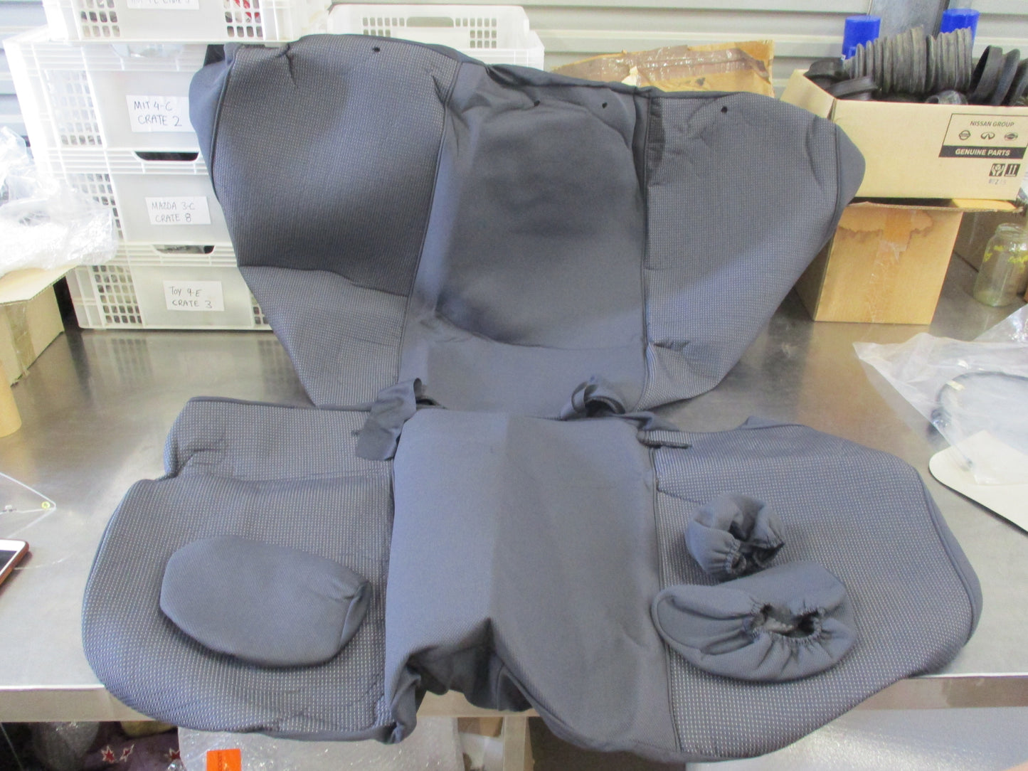SilverLabel Rear Seat Cover Suits Toyota Hilux Workmate New Part