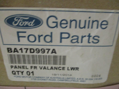 Ford BA Falcon Genuine Lower Front Bumper New Part