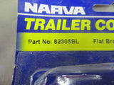 NARVA Trailer Connector Flat Bracket To Suit Small Round Metal Sockets New Part