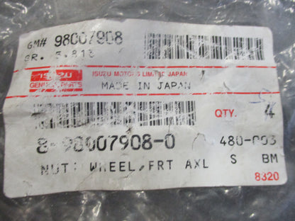 Isuzu ELF NPR75 Truck Genuine Left Hand Front Axle Wheel Nuts Set of 6 New Part
