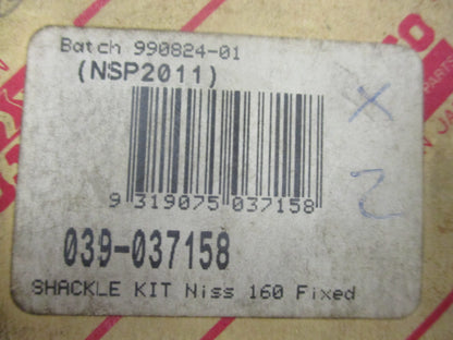Mitoyo Fixed Shackle Pin Kit Suits Nissan MK/MQ Patrol New Part Missing 1 Washer