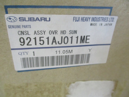 Subaru Outback/Liberty Genuine Overhead Sunroof Console New Part