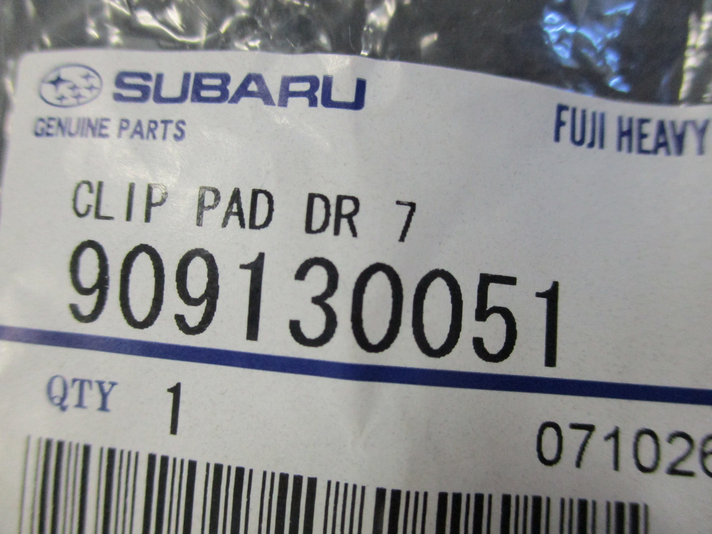 Subaru Forester/Impreza/Legacy/Outback Genuine Wheel Well Liner Retainer Clip New Part