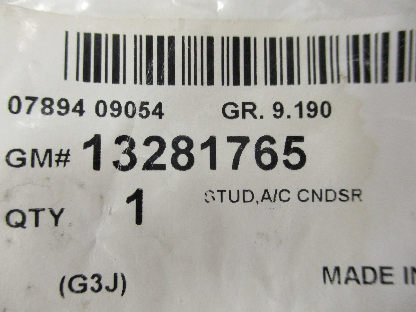 Holden Trax/Barina/Cruze Genuine Air Conditioner Condenser Stud New Part