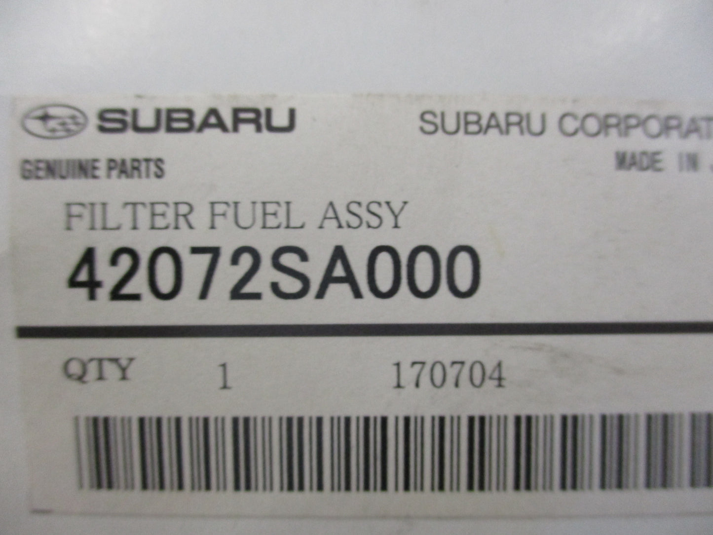 Subaru Forester/Impreza Genuine Fuel Filter Assembly New Part