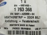 Ford Fiesta Mk7 Genuine Right Hand Front Door Weather Strip New Part