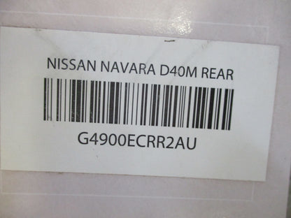 Nissan Navara D40 STX Genuine Rear 1 Piece Rubber Floor Mat New Part