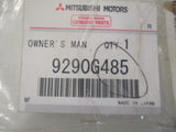 Mitsubishi Outlander 2017 Owner's Manual New Part