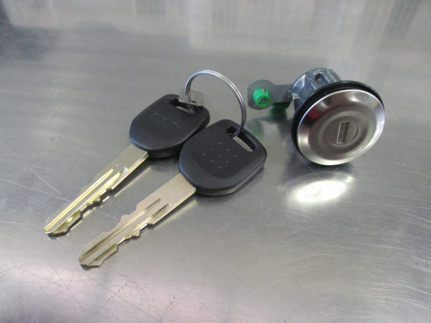 Subaru Forester Genuine Left Hand Door Lock Cylinder and Keys New Part