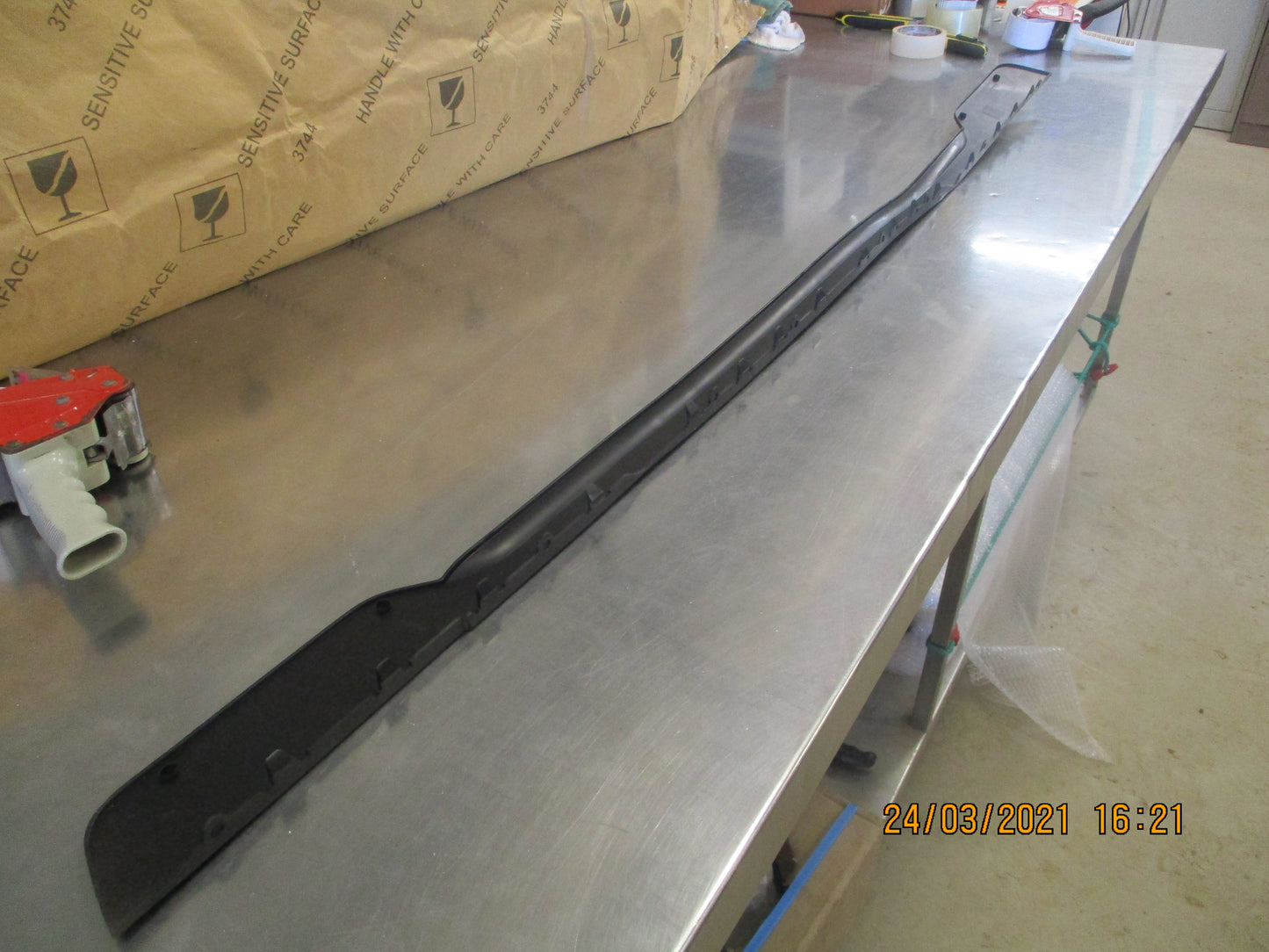 Volkswagen Touareg Genuine Front Bumper Lower Spoiler New Part