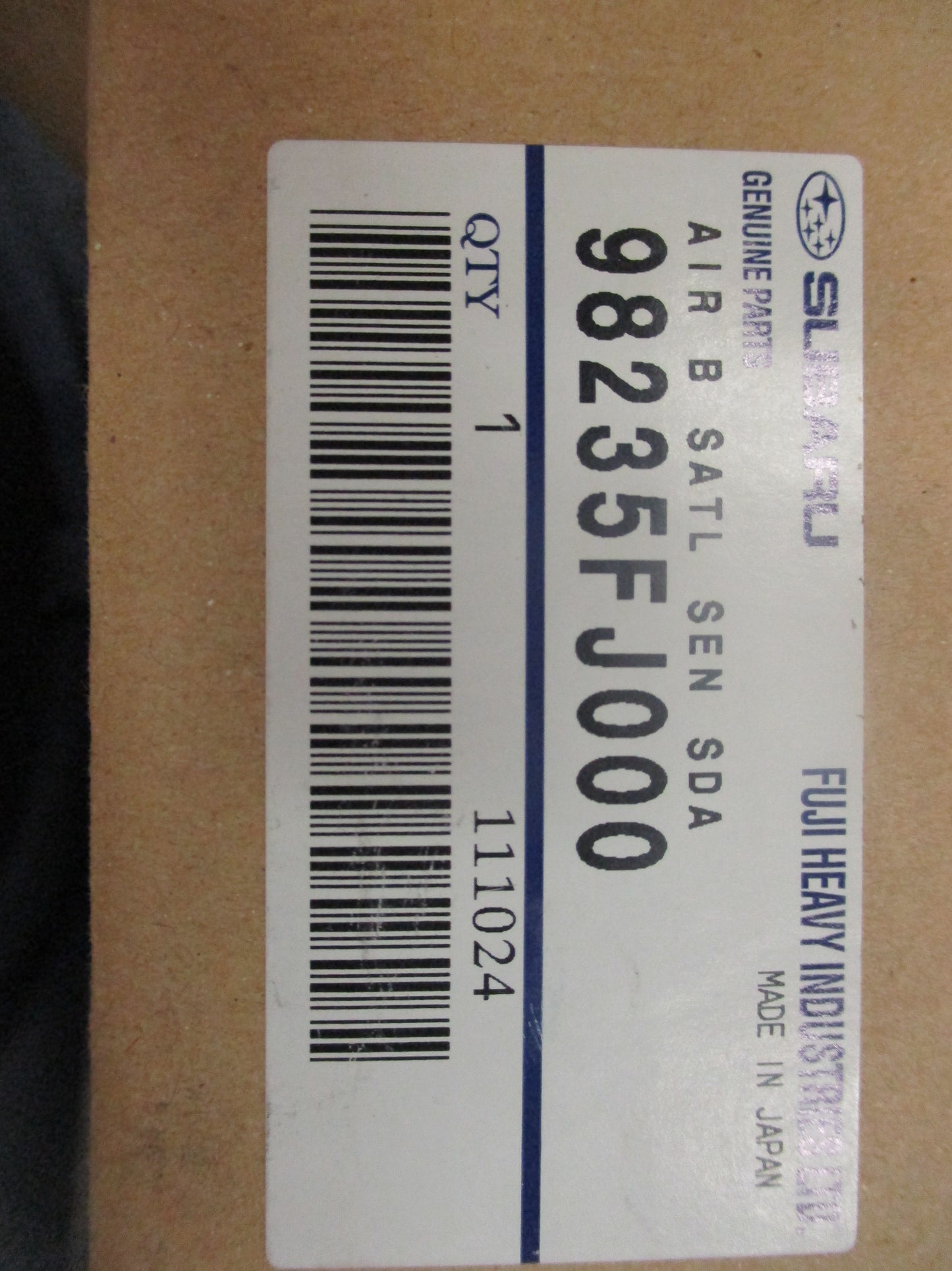 Subaru XV/Impreza Genuine Right Hand Side Air Bag Sensor New Part