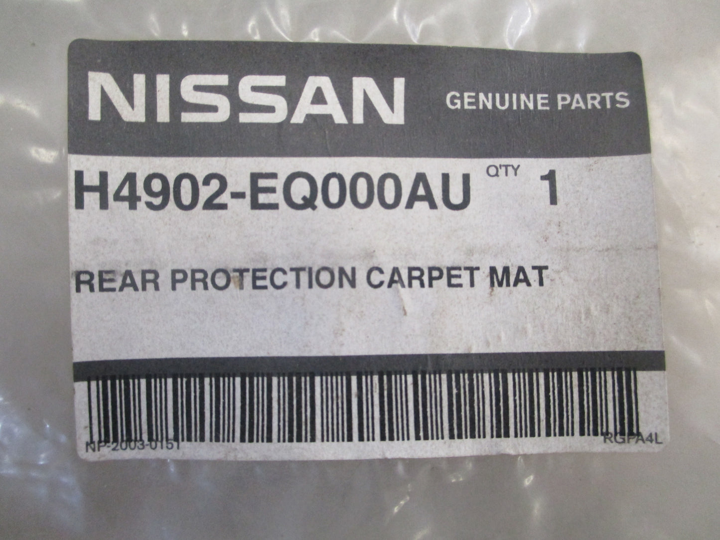Nissan X Trail T30 Genuine Carpet Cargo Mat New Part